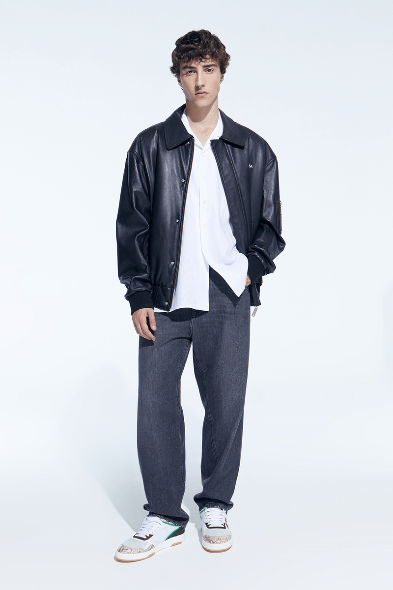 Campera Cuero Bomber Aviadora