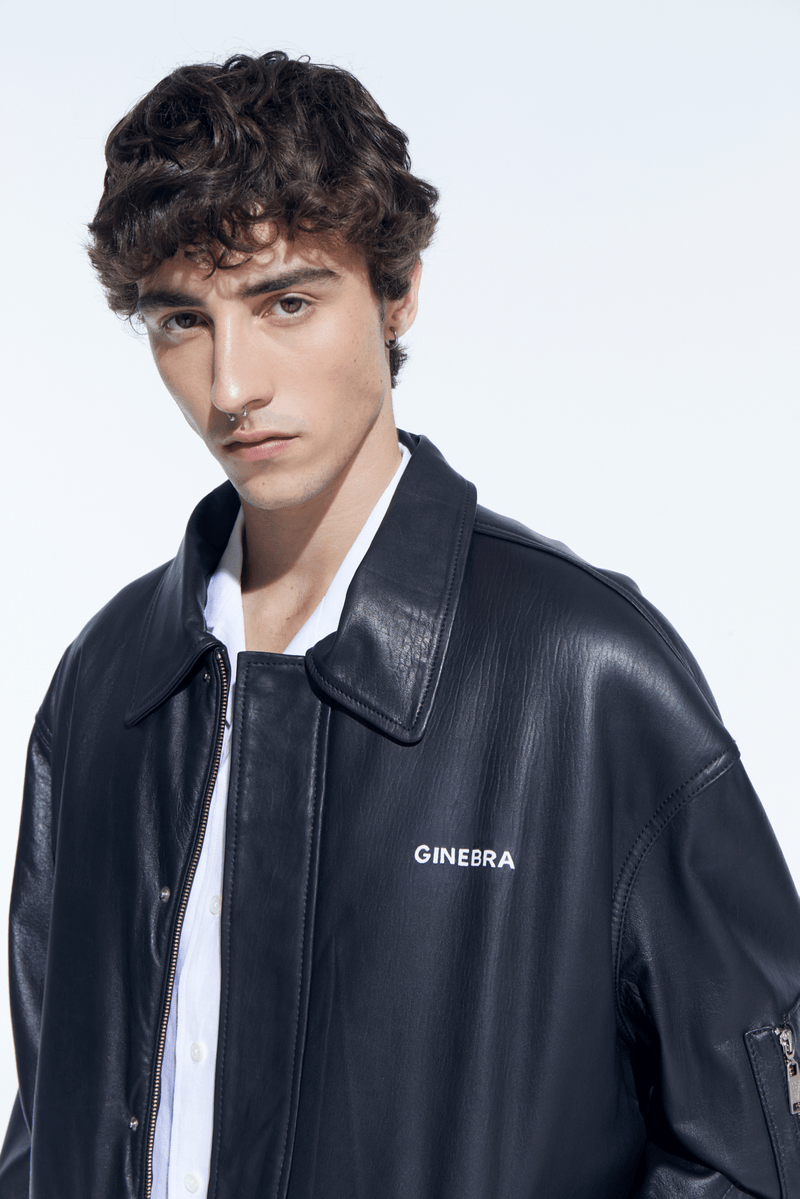 Campera Cuero Bomber Aviadora