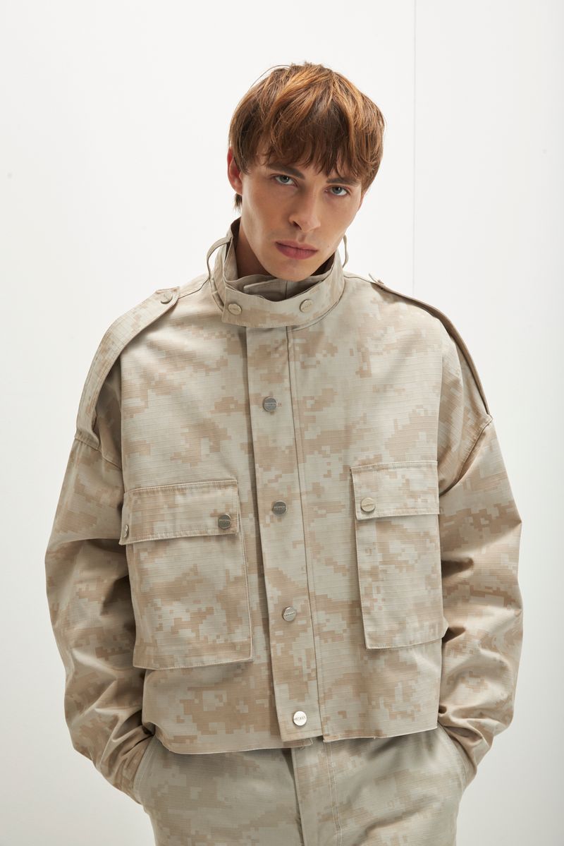 Campera Pixel Print