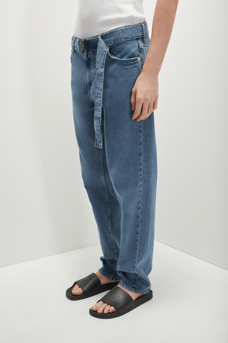 Jean Blue Straight Cinturon