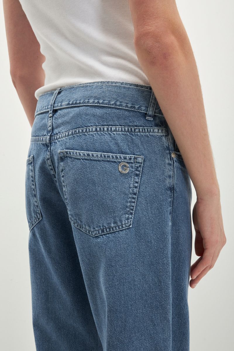 Jean Blue Straight Cinturon